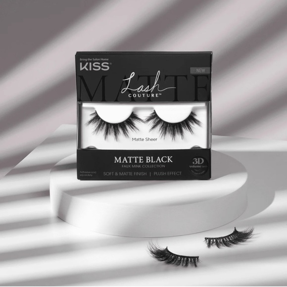 BNIB, Kiss Lash Couture Matte Sheer false lashes matte black - Picture 1 of 5